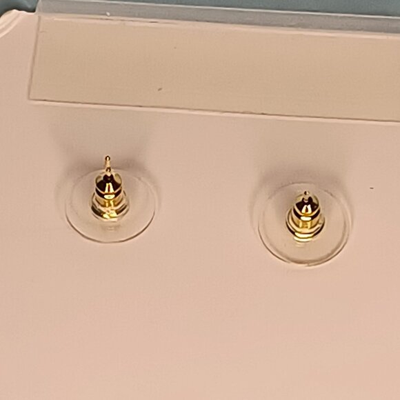 Lilly Pulitzer Full Bloom Earrings Tangelo Gold Tone Statement Elegant Casual - Picture 3 of 5